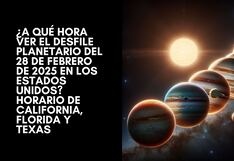 ¿A qué hora ver el desfile planetario en Estados Unidos? Horarios para California, Florida y Texas