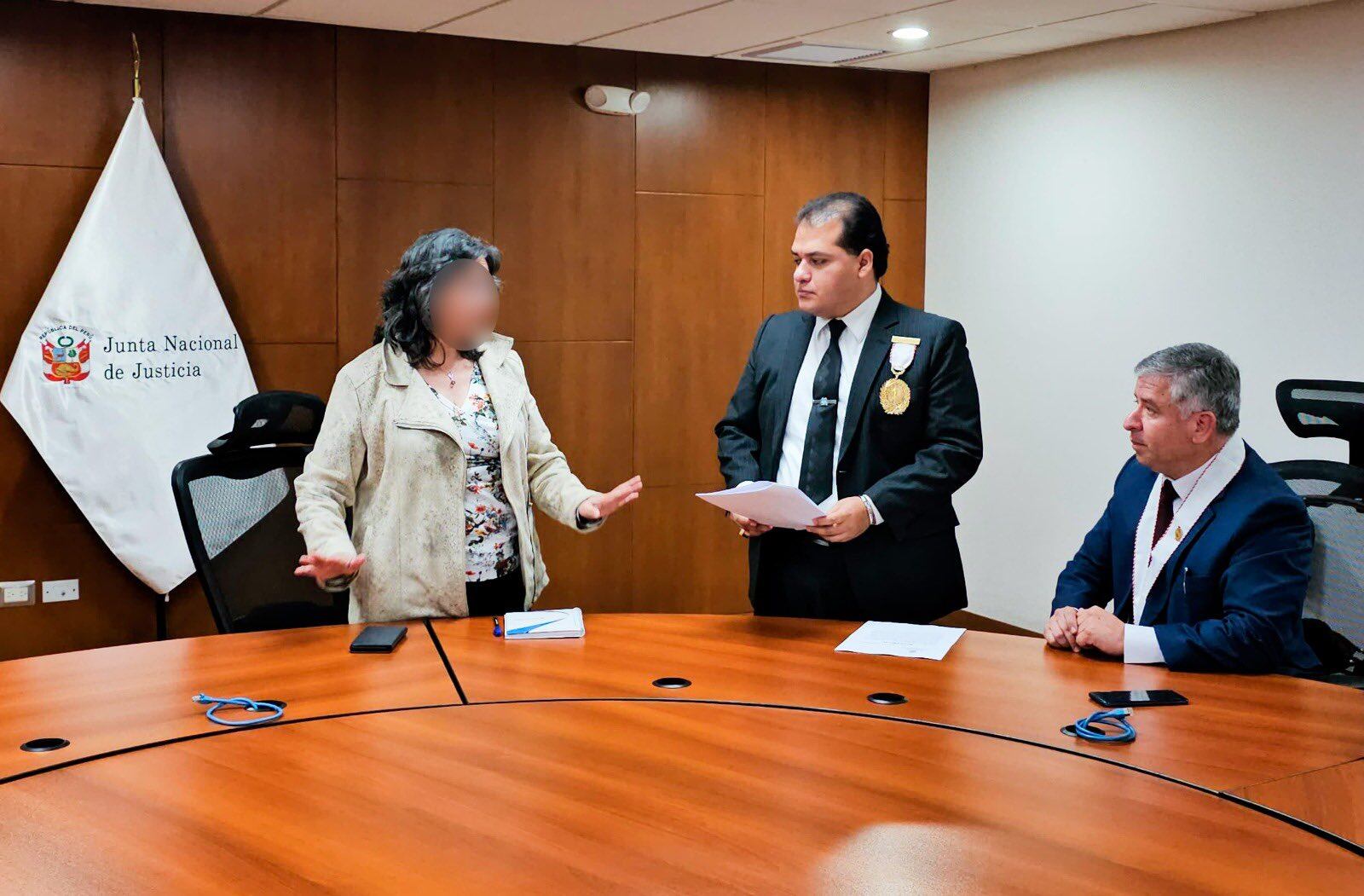 Diligencia en sede de la JNJ. Fuente: Fiscalía