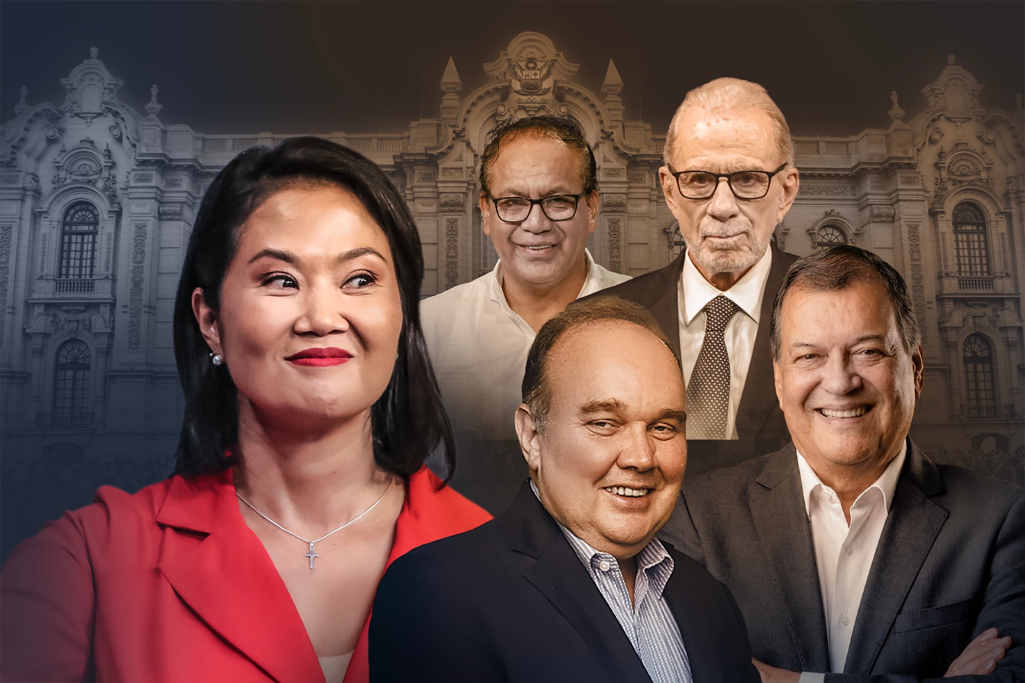 Keiko Fujimori logró 16.5% de los votos, según la boca de urna de Datum Internacional. Espera a su rival entre cuatro candidatos. RLA, Jorge Nieto, Ricardo Belmont y Roberto Sánchez buscan un lugar en la segunda vuelta. Foto: Joel Vilcapoma - Gestión