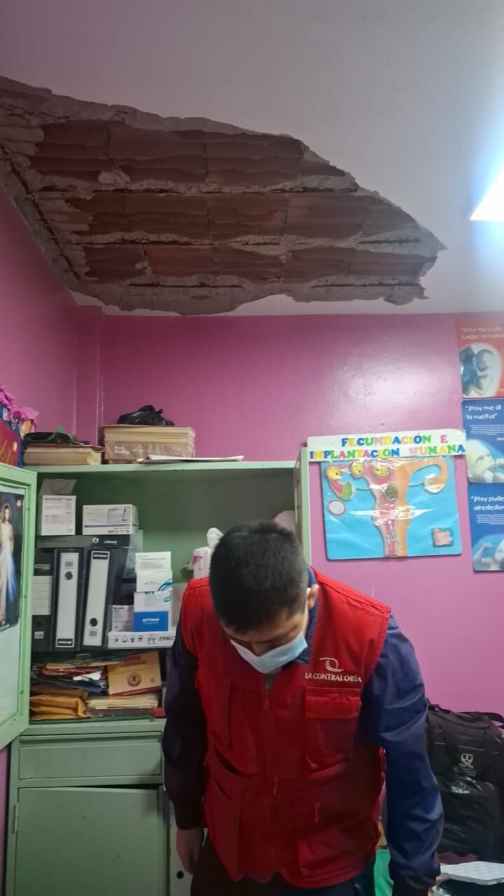 Vista del puesto de salud en Supe. Foto: Contraloría.