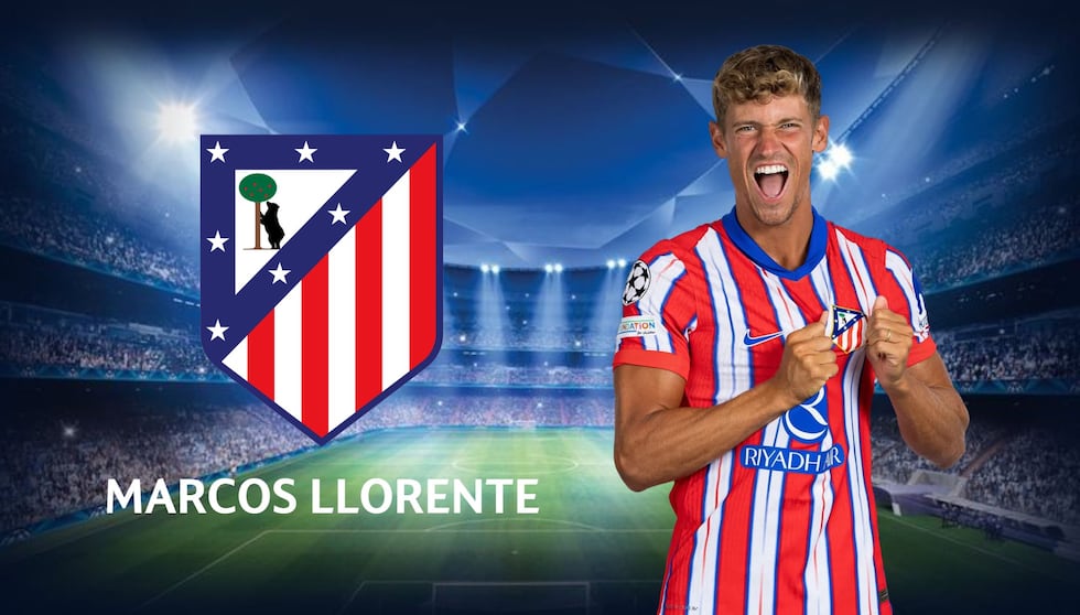 Marcos Llorente, defensa del Atlético de Madrid. | Crédito: UEFA / Composición Mix