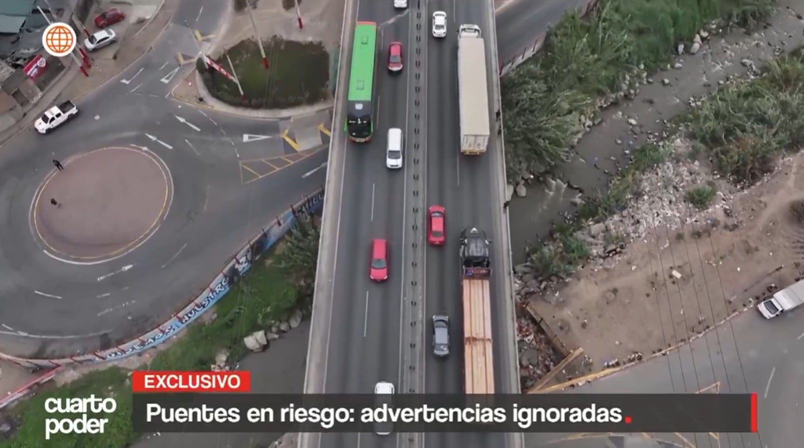 Cerca de diez puentes en Lima vehiculares requieren intervención por grave deterioro. Foto: Cuarto Poder