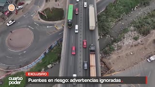 Cerca de diez puentes vehiculares en Lima requieren intervención por grave deterioro