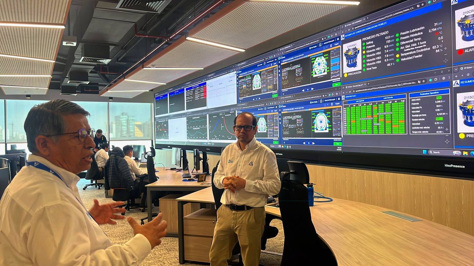 El Centro de Gestión Integrada de Operaciones (GIO) de Minera Chinalco en Lima permite supervisar en tiempo real la operación de Toromocho. (Foto: GEC)