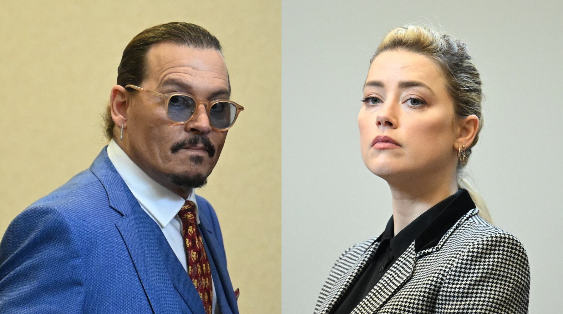 Johnny Depp y Amber Heard (Fotos: AFP)