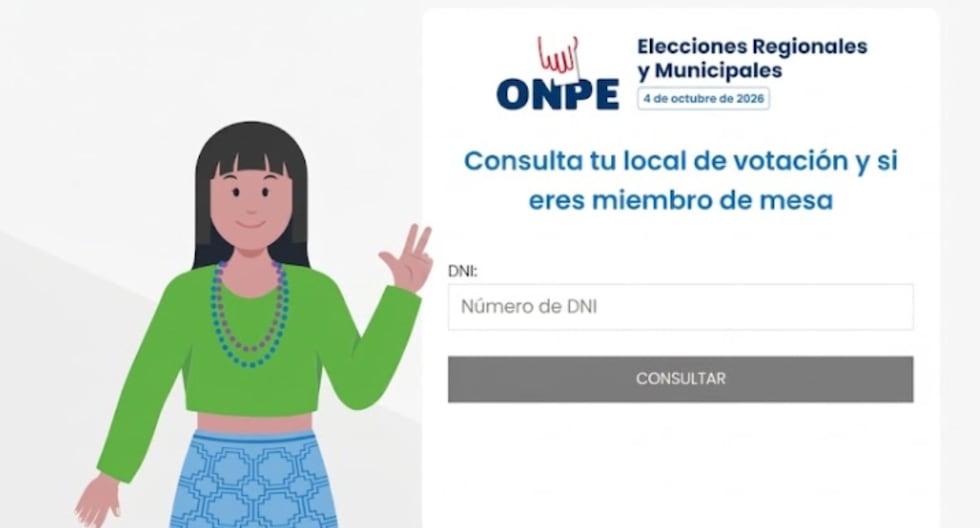 ¿Dónde me toca votar en las Elecciones Municipales Lima 2026? Consulta tu local de votación con DNI
