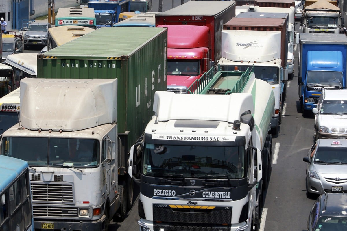 Acordaron dar seguridad a los vehículos de transporte de carga que salen del puerto del Callao apartir del 12 de noviembre. (GEC)
