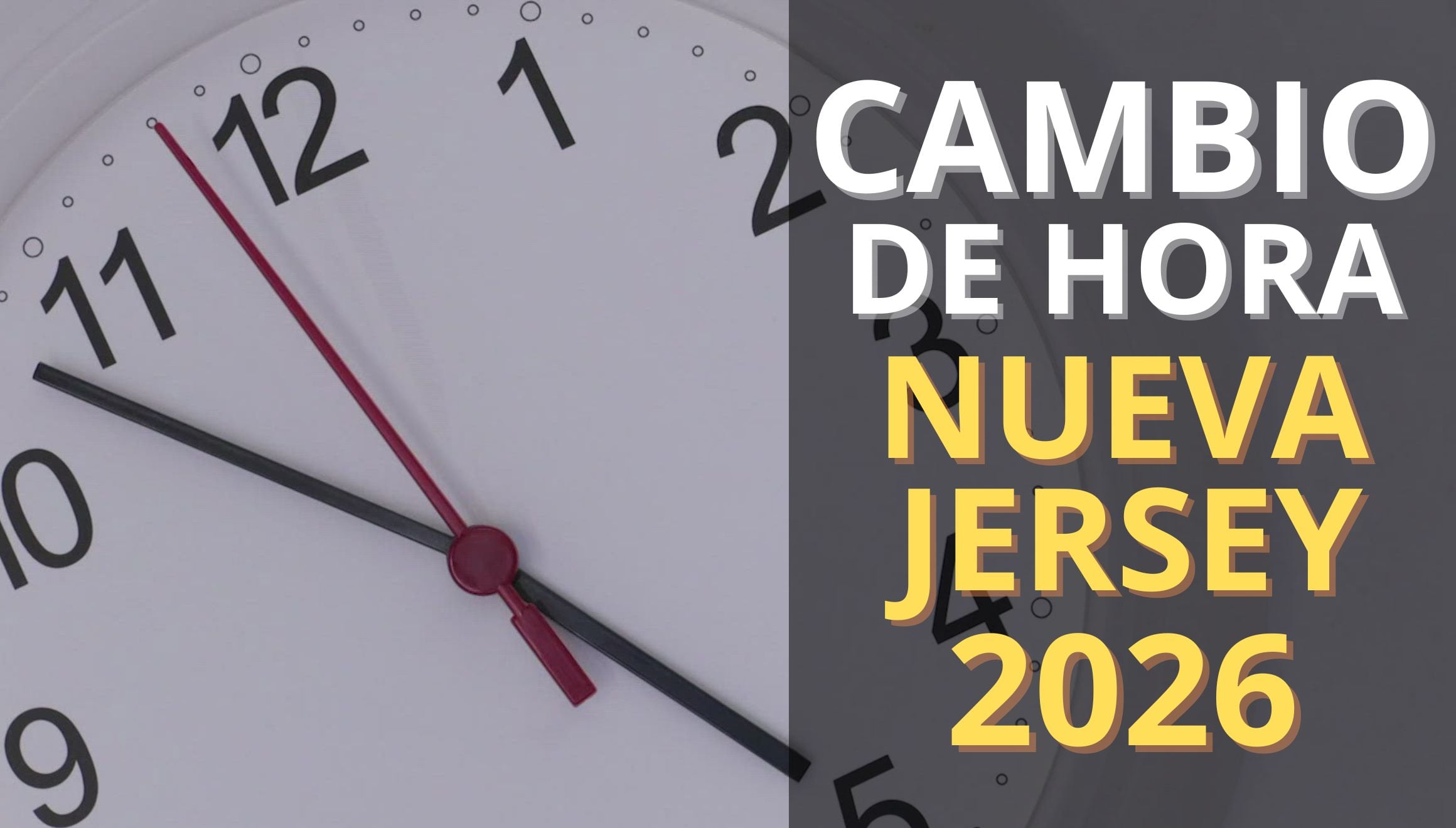 NUEVA JERSEY (ESTADOS UNIDOS).- Conoce la fecha exacta para saber cuándo cambia la hora en Nueva Jersey en 2026. El calendario y cómo ajustar al DST. (Foto: Freepik / Composición Mag)