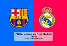 ¿A qué hora empezó el clásico Real Madrid vs. Barcelona por amistoso?