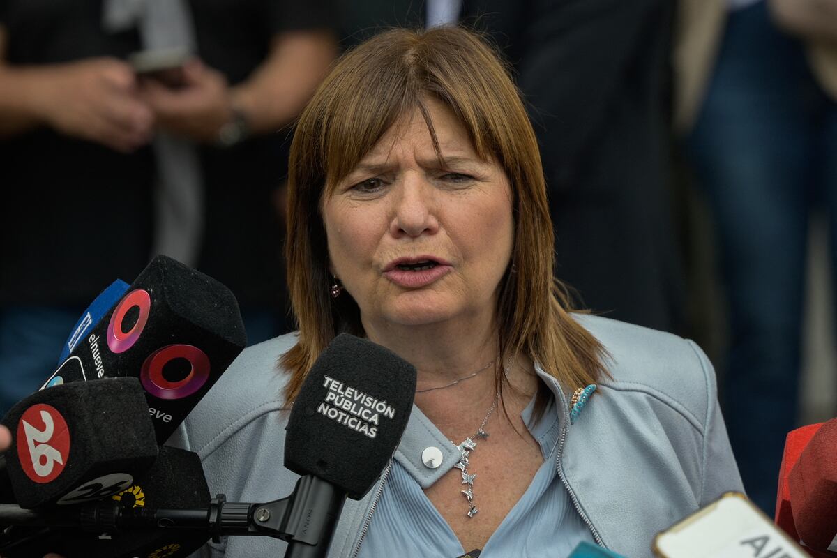 La candidata presidencial argentina por el partido Juntos por el Cambio, Patricia Bullrich. (Foto de JUAN MABROMATA/AFP)