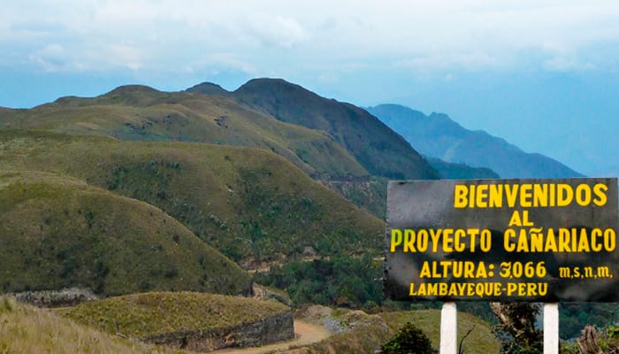 Proyecto minero Cañariaco en Lambayeque.