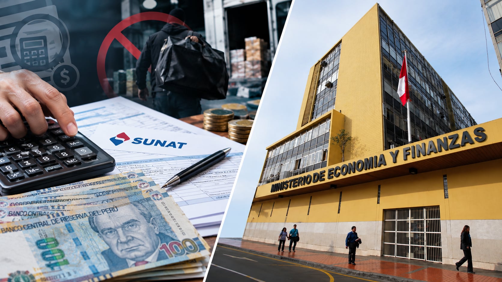 La intención del Gobierno de eliminar los topes a las tasas de interés irá a estudiarse a la Comisión de Economía del Congreso, dijo Cuba. Fotocomposición: ChatGPT, Alessandro Azurín, Diario Gestión.