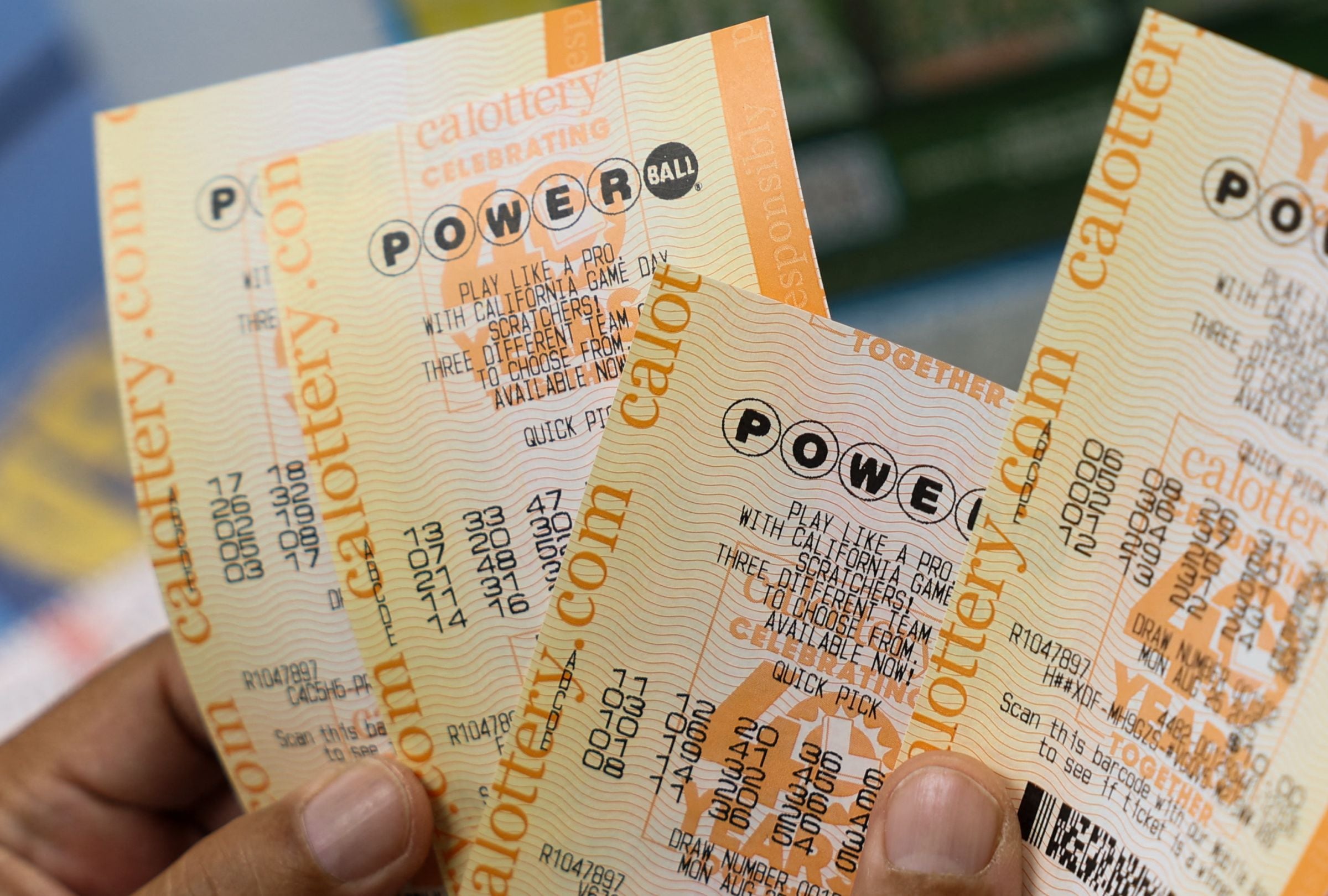 Revisa esta nota para conocer los números ganadores del Powerball en el sorteo del 24/01/2026 y averiguar si el premio mayor ya tiene dueño. (Foto: Patrick T. Fallon / AFP)