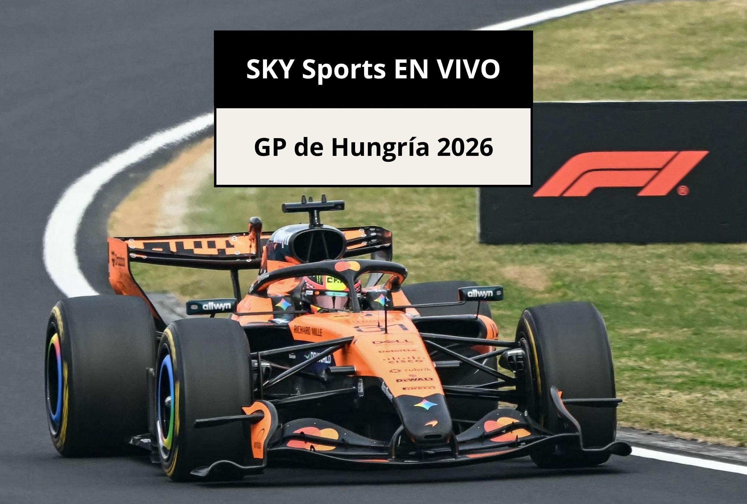 Revisa esta nota para que sepas cómo ver EN VIVO la carrera del GP de Hungría 2026 por SKY Sports, SKY Plus, F1 TV e Izzi TV. (Foto: Toshifumi KITAMURA / AFP y Composición Canva - Gestión Mix)