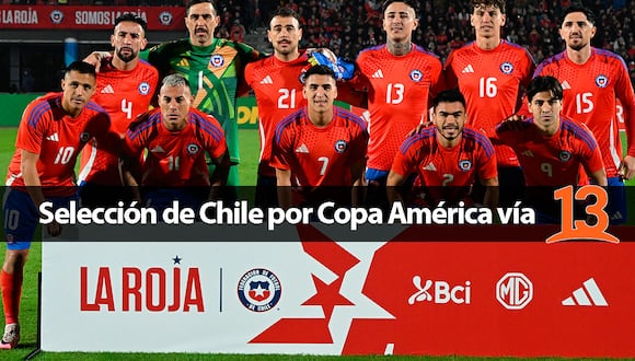 Mira todos los partidos de Chile por la Copa América 2024 a través de la señal de Canal 13 EN VIVO y totalmente gratis por TV y streaming online. (Foto: AFP/Composición Mix)