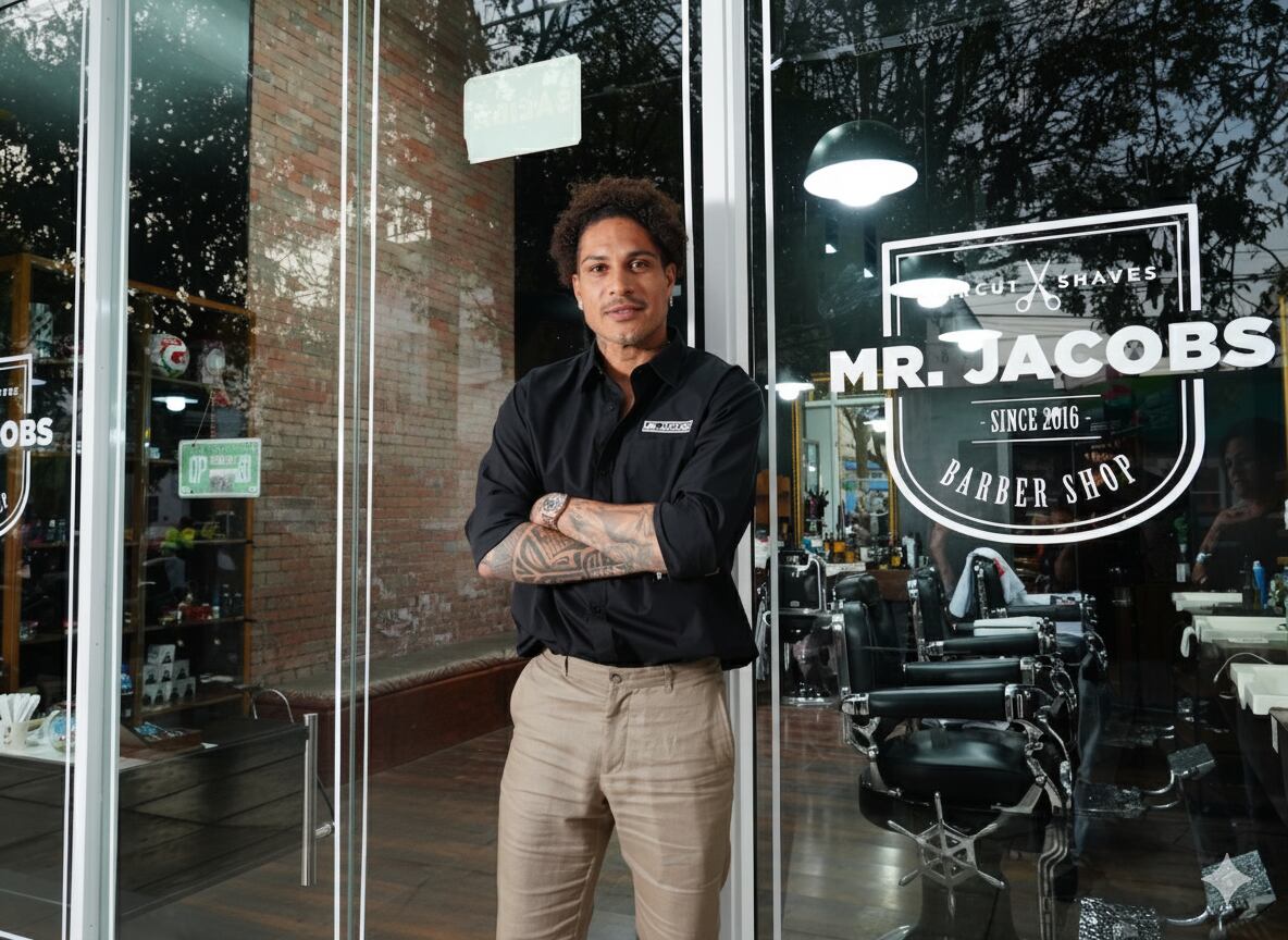 En diálogo con Gestión, Paolo Guerrero, futbolista profesional y ahora socio de Mr. Jacobs, comentó que siempre tuvo interés por la industria de barberías. (Foto: Mr. Jacobs)