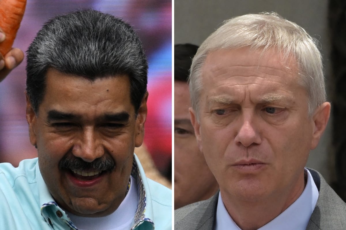 El líder chavista de Venezuela, Nicolás Maduro; y el presidente electo de Chile, José Antonio Kast. (Federico PARRA / Rodrigo ARANGUA / AFP)