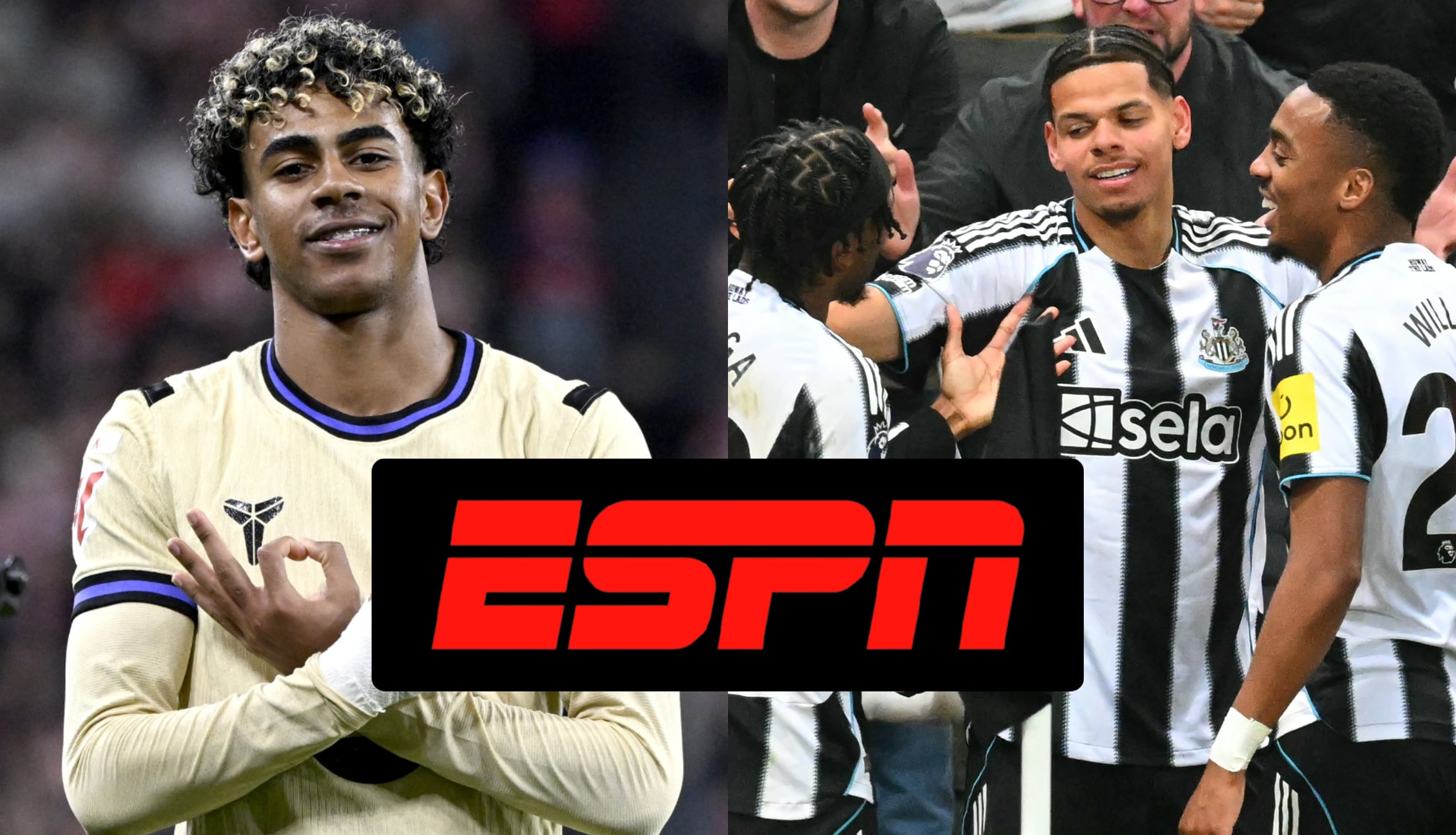 Transmisión de ESPN para ver el partido de FC Barcelona vs. Newcastle por la ida de octavos de final de la UEFA Champions League 2026. (Fotos: AFP / Composición Gestión Mix)