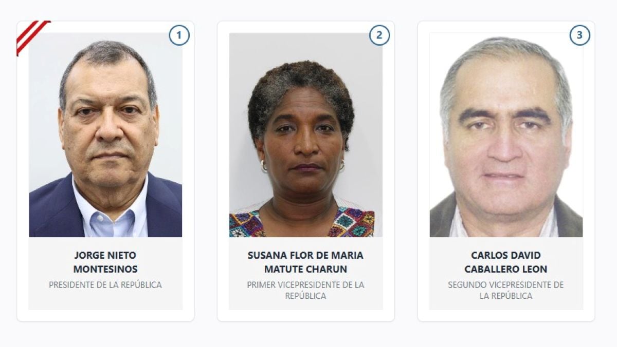 Integrantes de la plancha presidencial del Partido del Buen Gobierno. Foto: JNE.