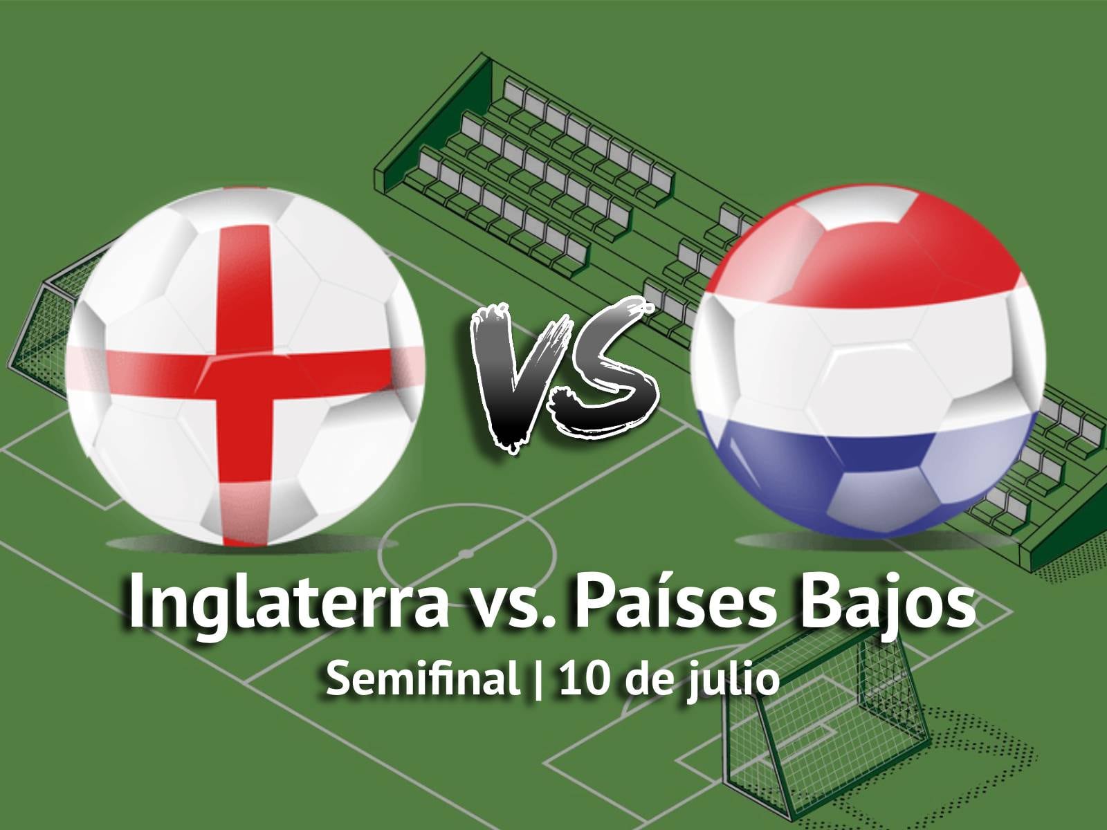Se pudo seguir el partido de Inglaterra vs. Países Bajos por TV vía ESPN. (Foto: Composición Depor)