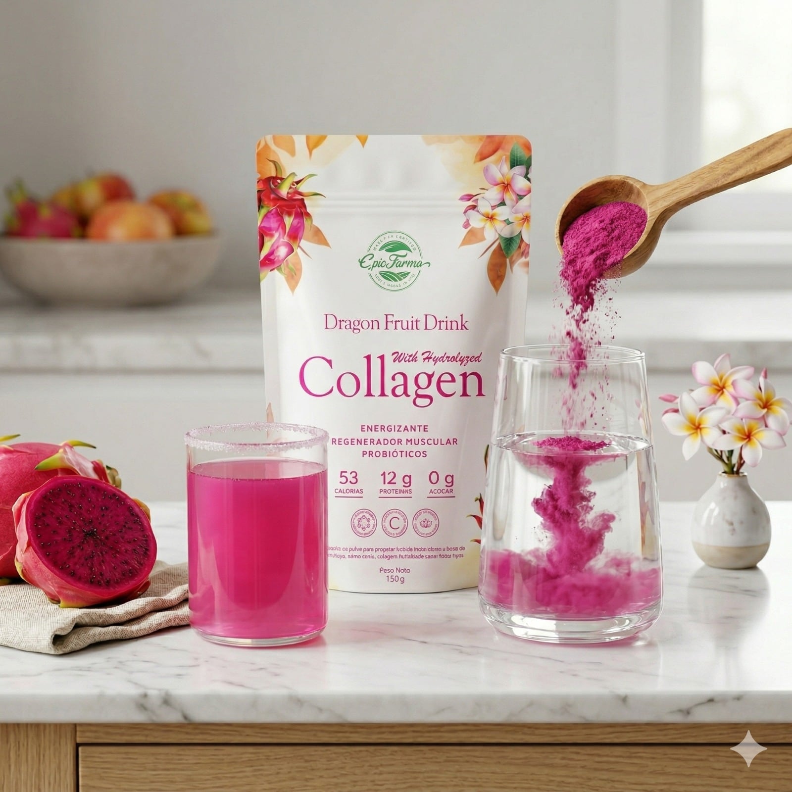 El suplemento DFD, elaborado con pitahaya, colágeno y probióticos, apunta a ingresar a Farmacias Peruanas y expandirse hacia mercados como Estados Unidos y Emiratos Árabes Unidos.