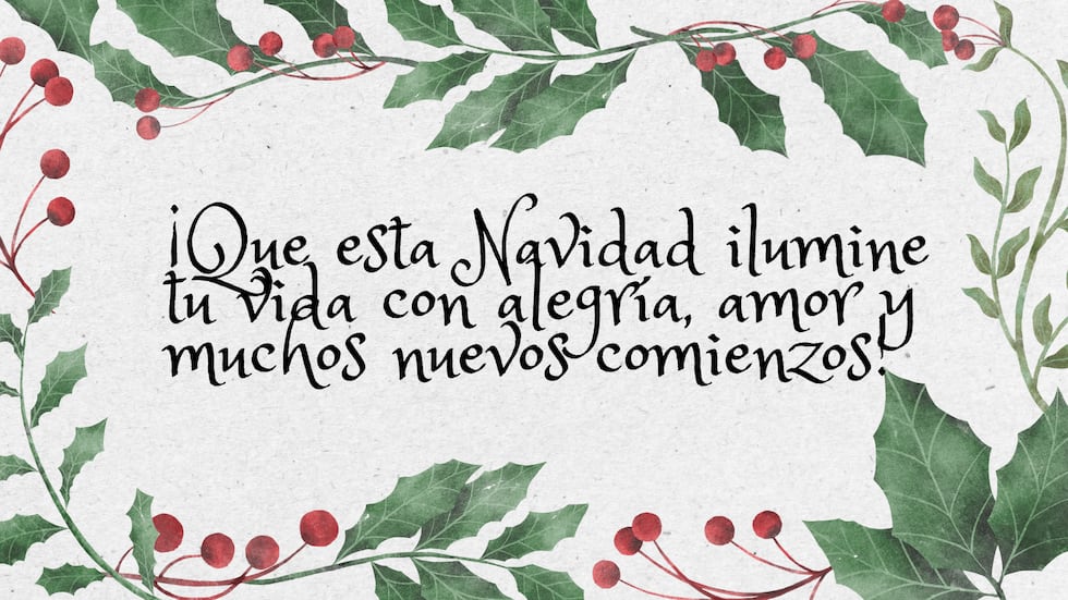 ¡Que esta Navudad ilumine tu vida con alegría, amor y muchos nuevos comienzos! | Crédito: Canva / Composición Mix