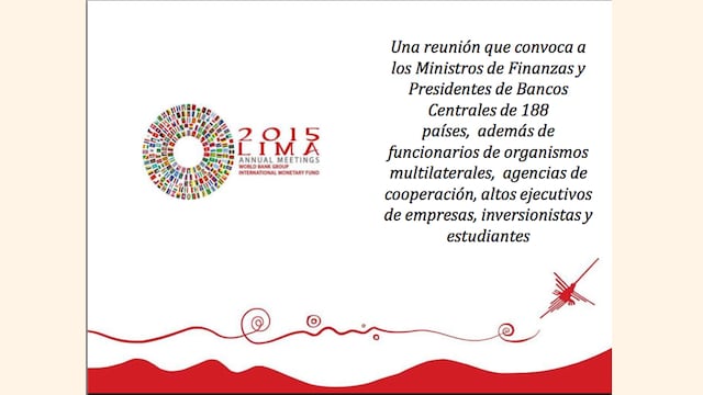Conozca los detalles de las Reuniones Anuales del Banco Mundial y FMI que se realizarán en Lima