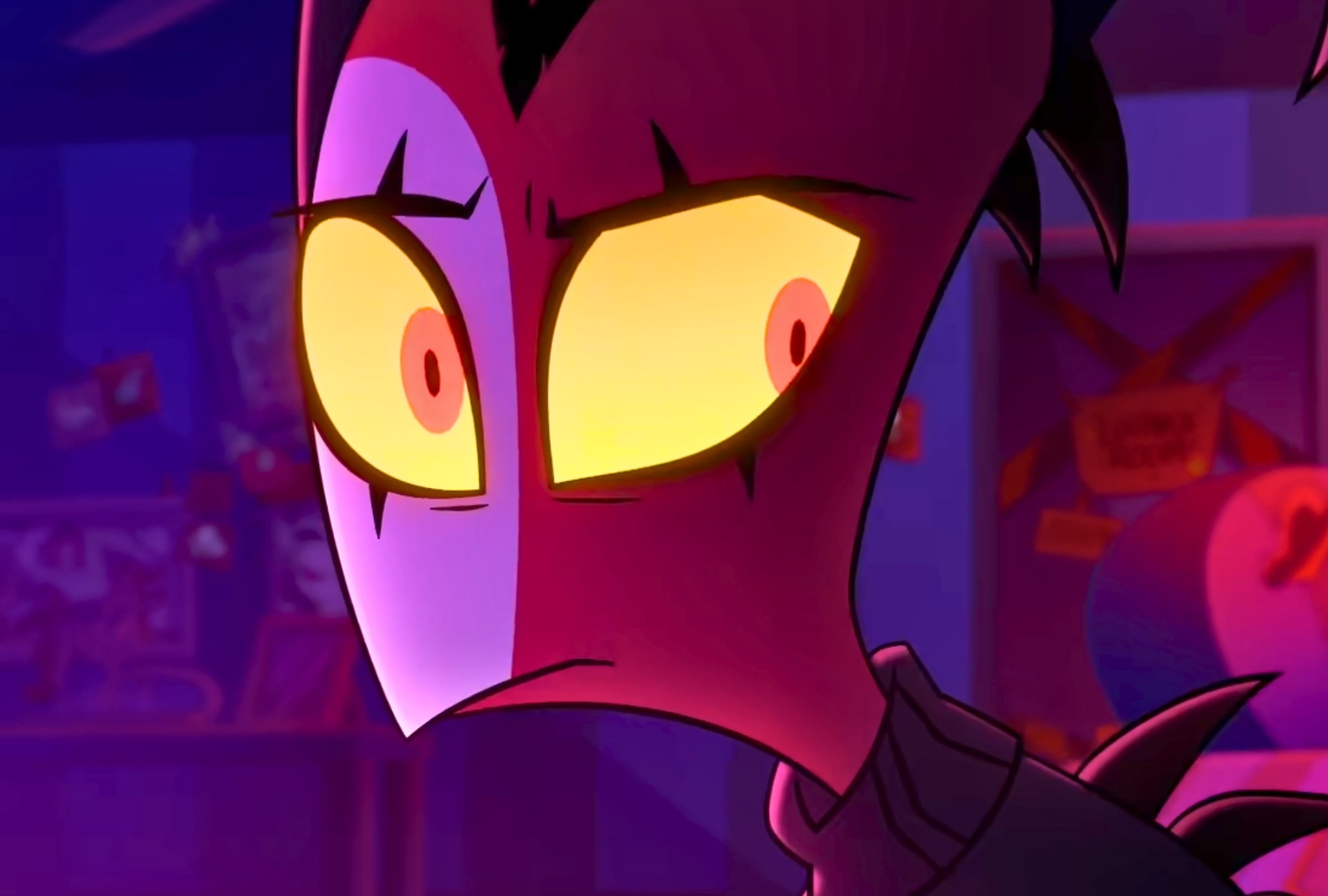 Blitzø, el protagonista de "Helluva Boss", en una escena de la tercera temporada de la serie animada (Foto: SpindleHorse Toons / Amazon Prime Video)