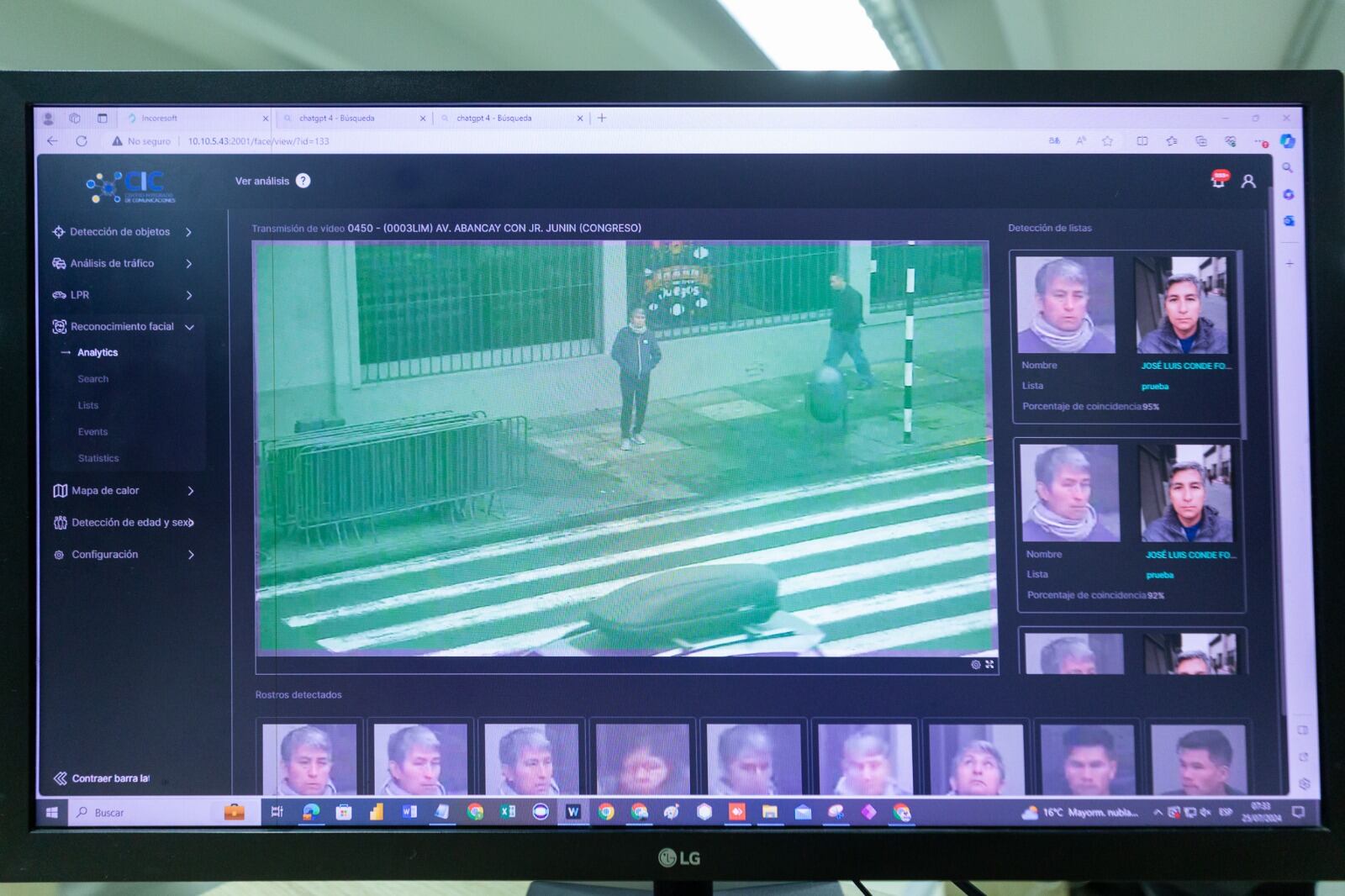 Analíticas inteligentes de detección de rostros y de control de aglomeraciones permitirán identificar vándalos. (Foto: MML)