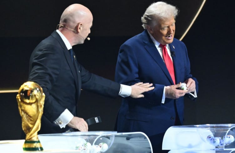 Gianni Infantino y Donald Trump. (Foto: Difusión)