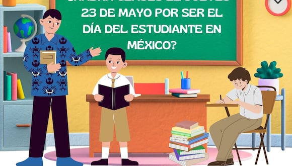 ¿Se suspenden las clases el 23 de mayo por el Día del Estudiante en México? Entra aquí y descubre qué dice la Secretaría de Educación Pública (SEP). | Crédito: Canva / Composición Mix