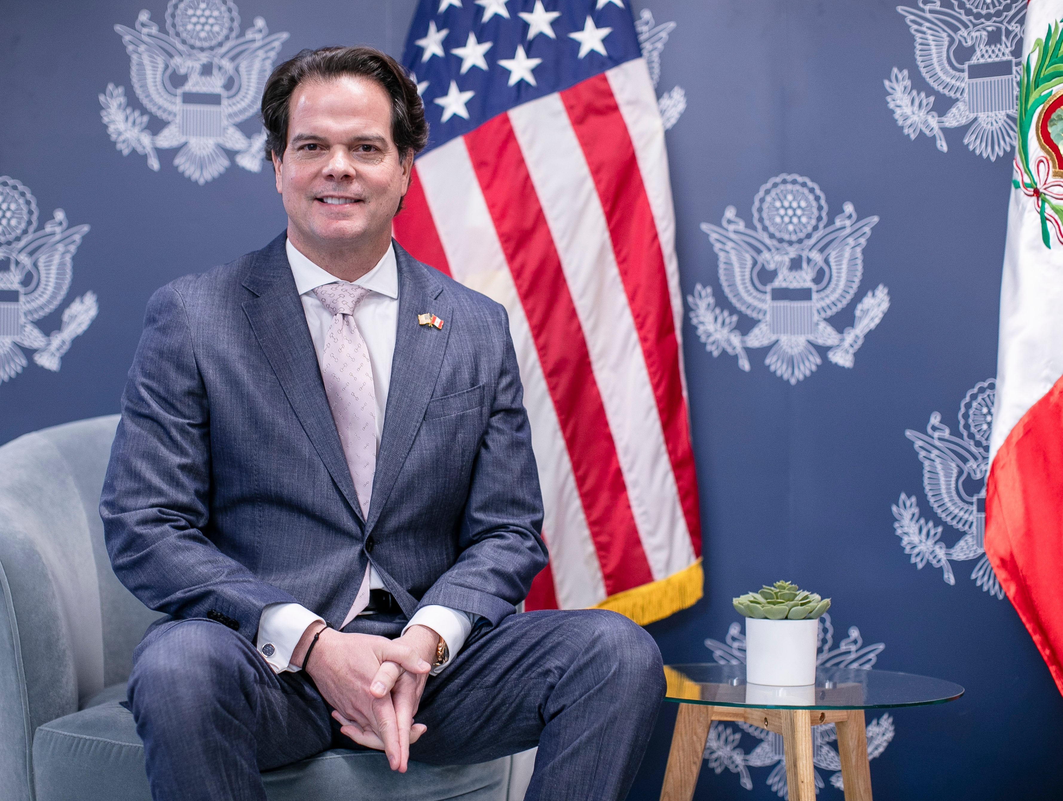 Bernie Navarro, embajador de los Estados Unidos en Perú en una entrevista exclusiva para Diario Gestión. Foto: Julio Reaño/@photo.gec.