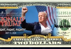 Cuánto vale el billete no oficial de 2 dólares que recuerda el atentado que sufrió Donald Trump