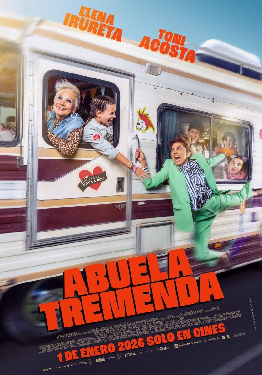 La película española "Abuela tremenda" es una comedia familiar dirigida por Ana Vázquez (Foto: Kowalski Films / Atresmedia Cine / Feelgood Media)