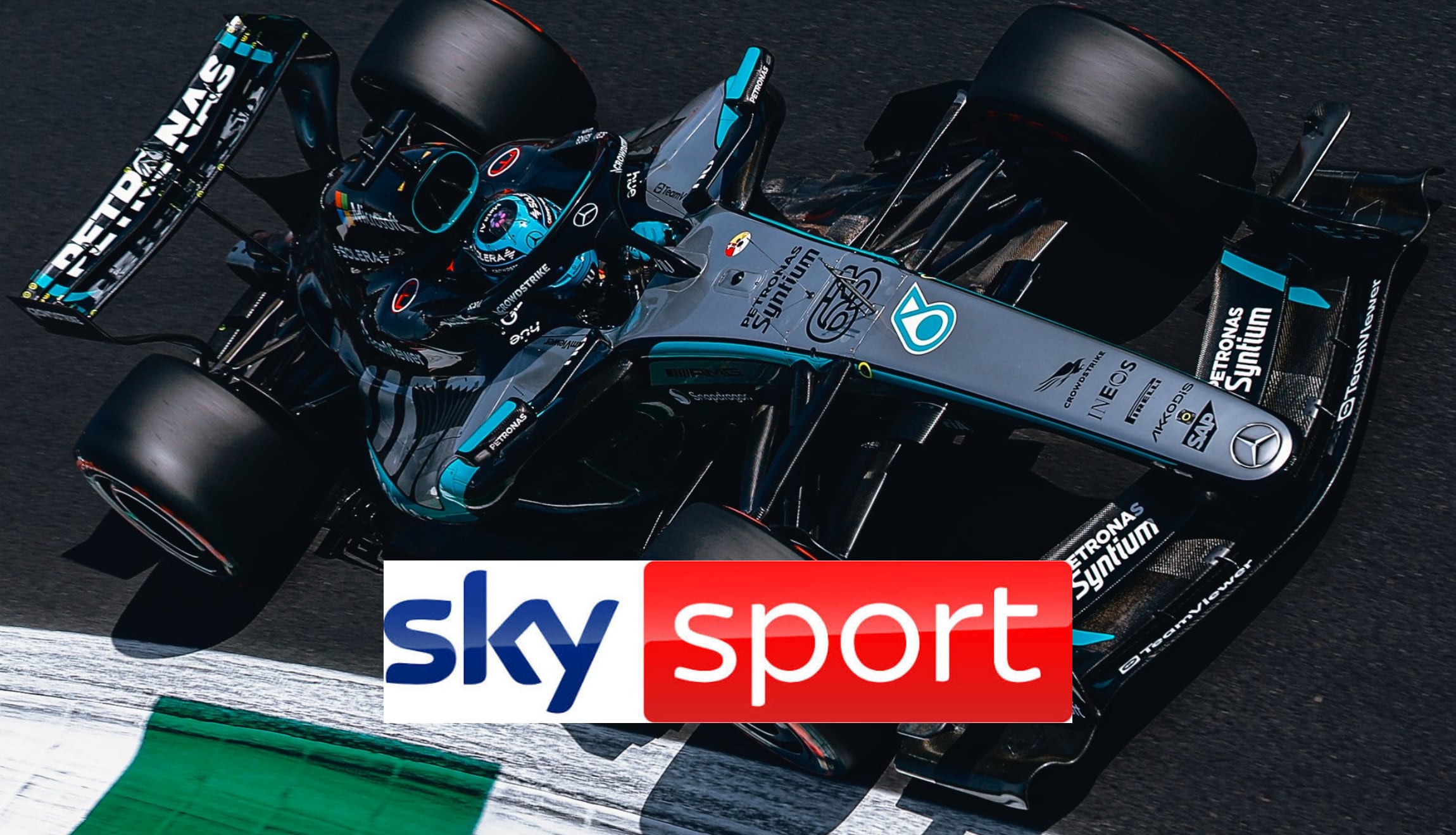 Señal de Sky Sports EN VIVO para ver la transmisión del GP de Italia 2026 en directo, este domingo 6 de septiembre, desde el Circuito de Monza. (Foto: @MercedesAMGF1 / Composición Mix)