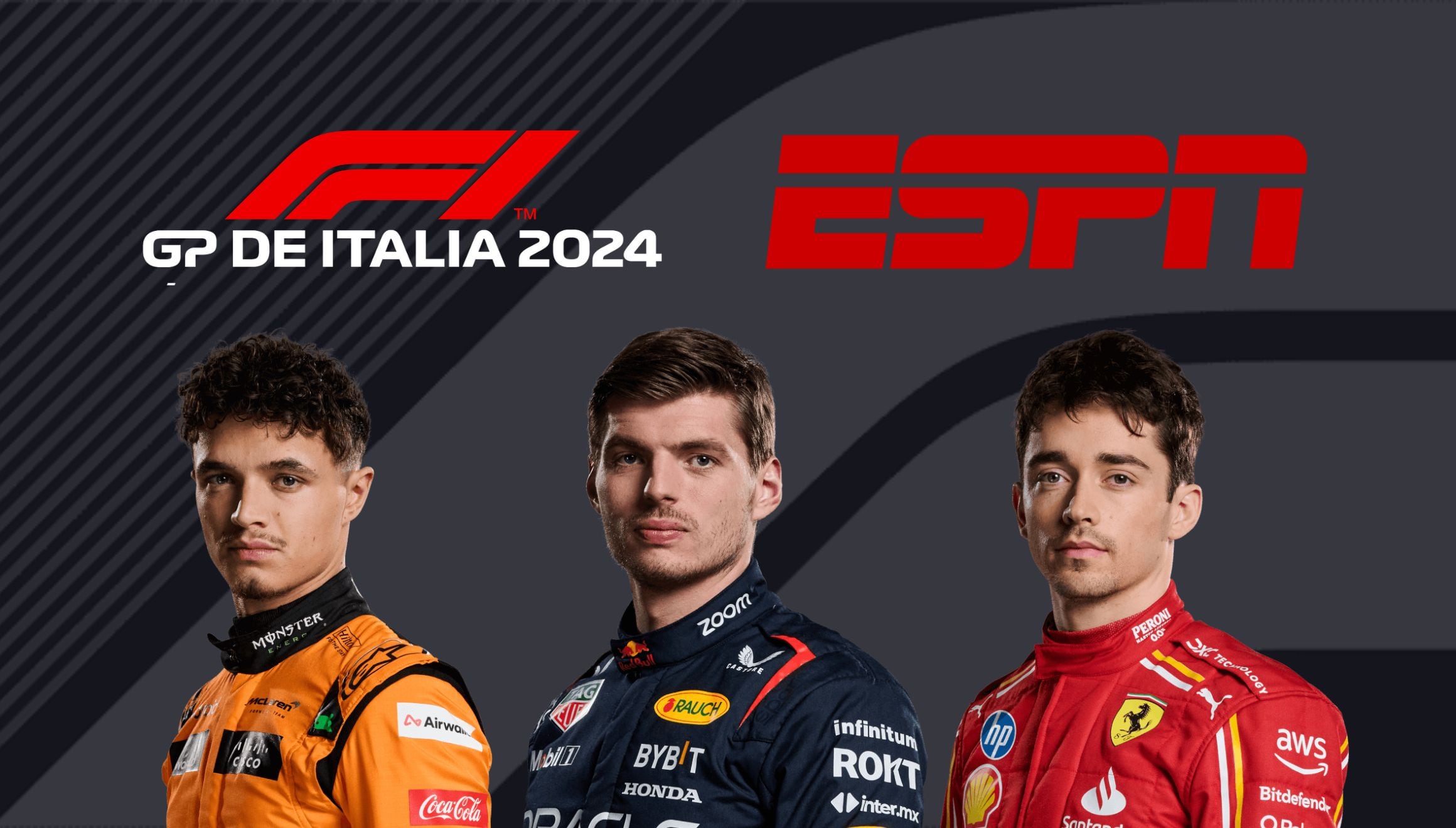 Mira la señal de ESPN en vivo y sigue el GP de Italia 2024 de Fórmula 1 en el Autodromo Nazionale Monza, 16ª cita de la temporada por TV y Online. | Crédito: Composición Mix