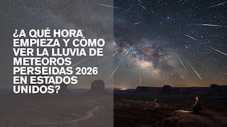 ¿A qué hora empieza y cómo ver la lluvia de meteoros Perseidas 2026 EN VIVO hoy en Estados Unidos?
