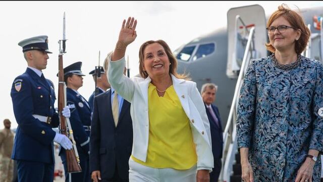 Dina Boluarte llega a Estados Unidos para asistir a Cumbre de Líderes APEC