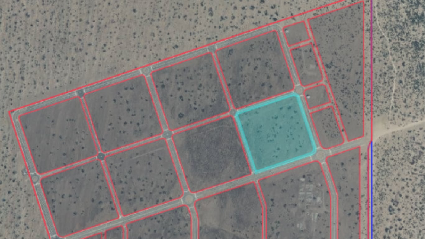 Vista del macrolote a subastar, parte del megaproyecto de nueva ciudad Charles Sutton. Foto: SBN.