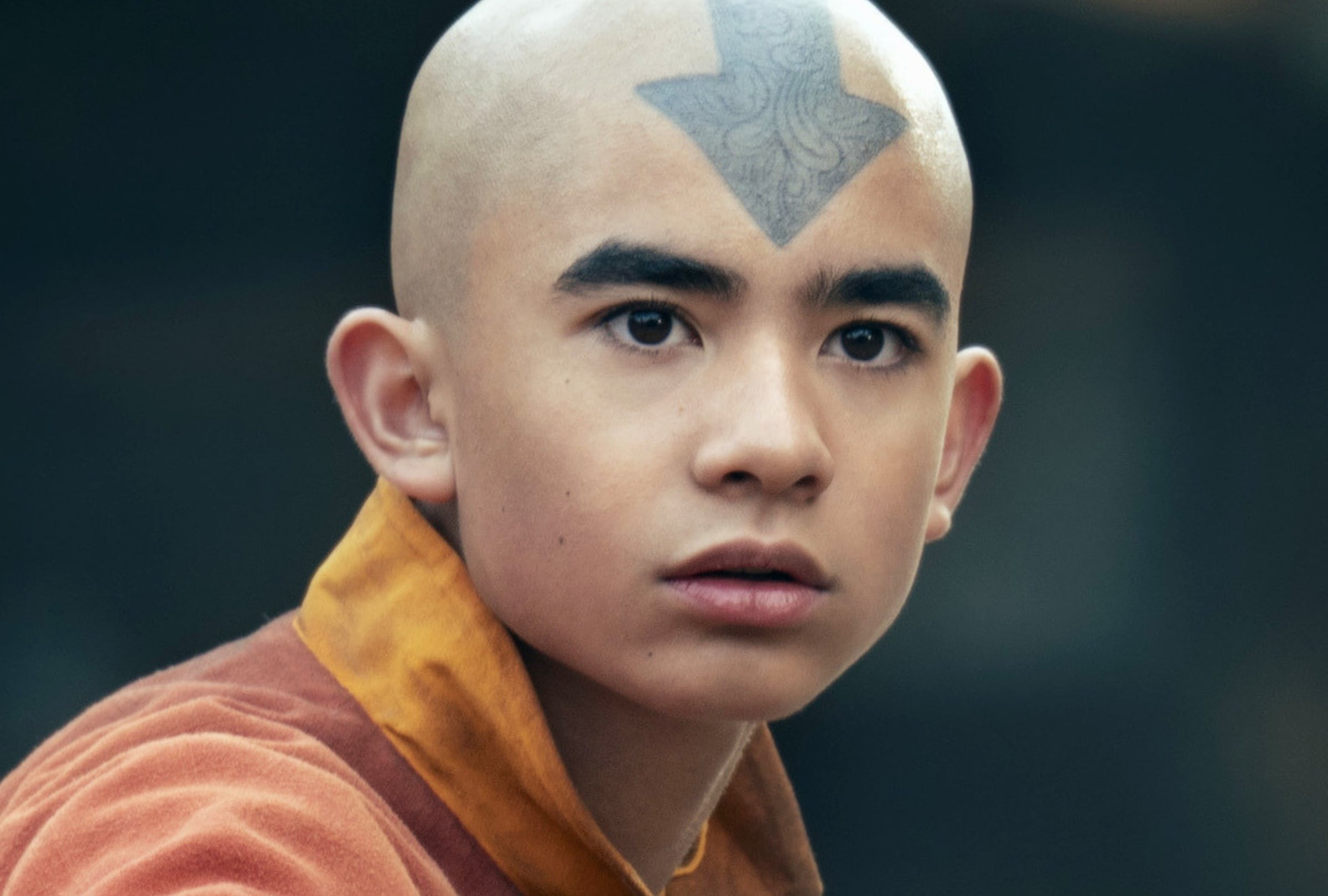 El actor Gordon Cormier como Aang en una escena de la segunda temporada de la serie live-action "Avatar: The Last Airbender" (Foto: Netflix / Nickelodeon Productions)