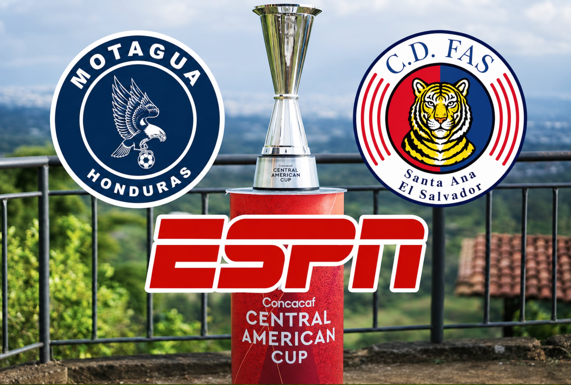 TEGUCIGALPA (HONDURAS), 06/08/2026.- Cobertura oficial de ESPN (Disney Plus Premium) EN VIVO ONLINE para ver el partido Motagua vs. FAS hoy por la segunda jornada del grupo D de la Copa Centroamericana 2026 en el Estadio Nacional José de la Paz Herrera Uclés de Tegucigalpa. FOTO DE @TheChampions / Concacaf.com
