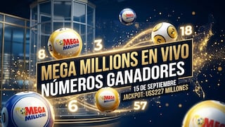 Números ganadores del Mega Millions, martes 15 de agosto 2026: mira los resultados del sorteo con jackpot de $227 millones en EE.UU.
