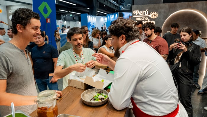 “Perú, el sabor de un viaje extraordinario”, espacio en el que la gastronomía nacional expuso su excelencia ante paladares internacionales. Foto: Promperú