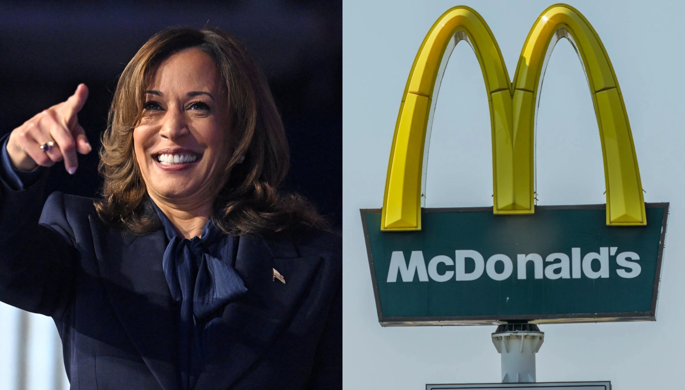 Kamala Harris ha mencionado su paso por McDonald’s con mayor frecuencia durante su campaña presidencial en Estados Unidos (Composición: AFP / Pexels)