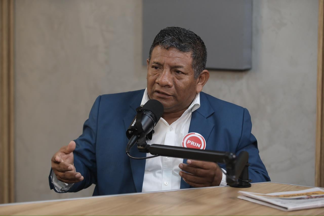El candidato presidencial del Partido PRIN, Walter Chirinos. (Foto: Joel Alonzo / @photo.gec)