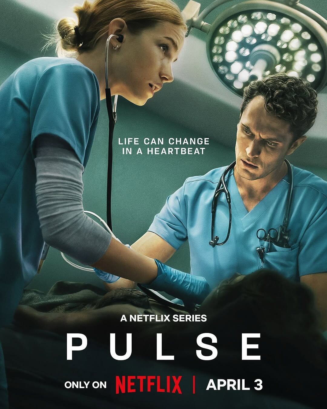 El póster de "Pulso", serie dramática que se estrenó el 3 de abril del 2025 (Foto: Netflix)