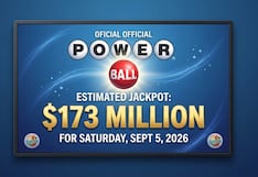 Números ganadores del Powerball: mira los resultados del sorteo jackpot del sábado 5 de septiembre 2026 con premio mayor de 173 millones de dólares