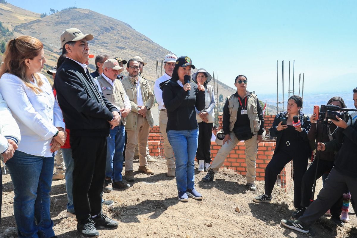 La presidenta Keiko Fujimori anunció medidas de emergencia para los distritos afectados de Junín y Huancavelica. Foto: Presidencia.