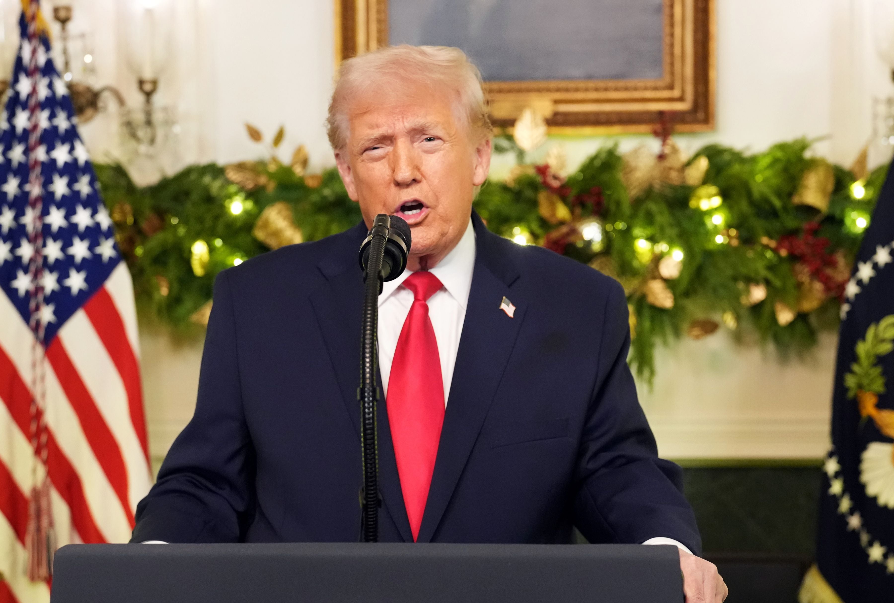 El presidente de Estados Unidos, Donald Trump, criticó a la Administración de Joe Biden, al señalar que desde que llegó a la Casa Blanca el país ha pasado "de lo peor a lo mejor". (Foto: EFE/EPA/Doug Mills / POOL)