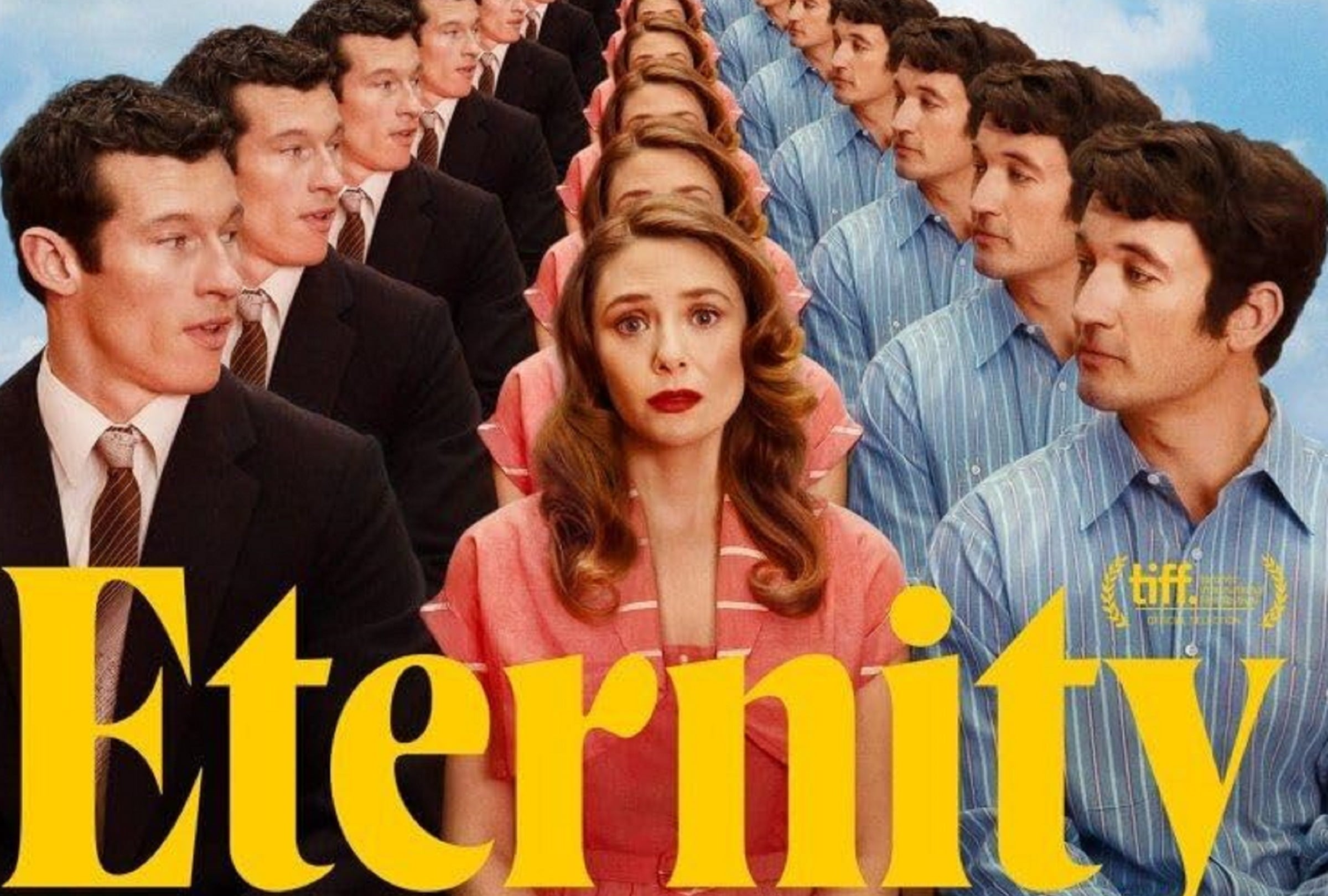 Callum Turner, Elizabeth Olsen y Miles Teller son los protagonistas de la comedia romántica y fantasía "Eternity", dirigida y escrita por David Freyne (Foto: Apple TV+)